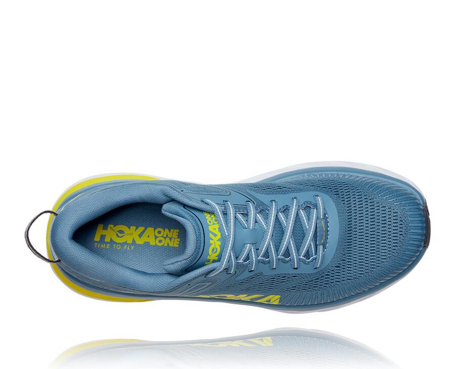 Hoka One One Hardloopschoenen Heren - Bondi 7 - Blauw - BG9350274